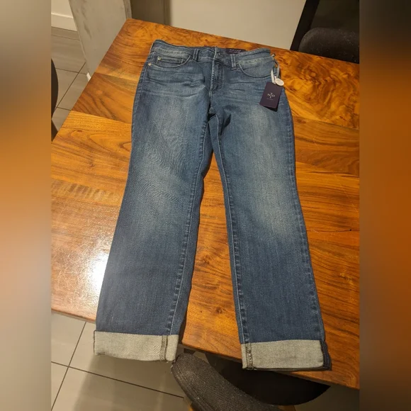 [NWT] NYDJ - Leann Stretch Slim Boyfriend Jeans 5151115 | Size 4P | Montpellier - Picture 3 of 12